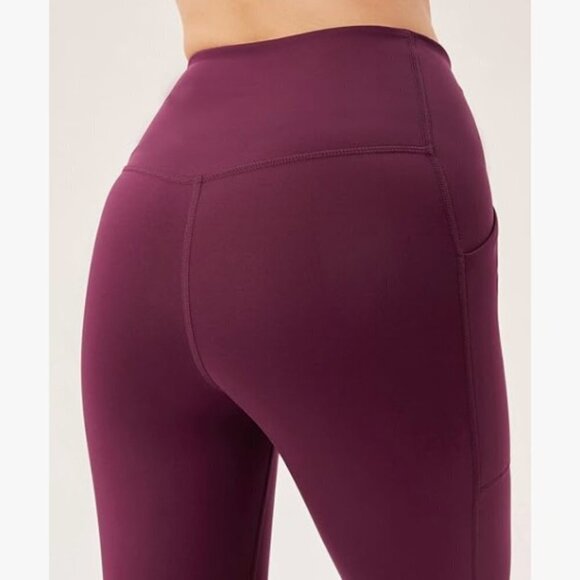 Compression Pocket Leggings for Women, High Rise Waist Pants Yoga Workout, XS - Picture 7 of 8